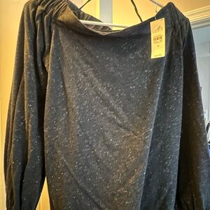 Loft off the shoulder shirt! Good for a fall night out and about with friends!